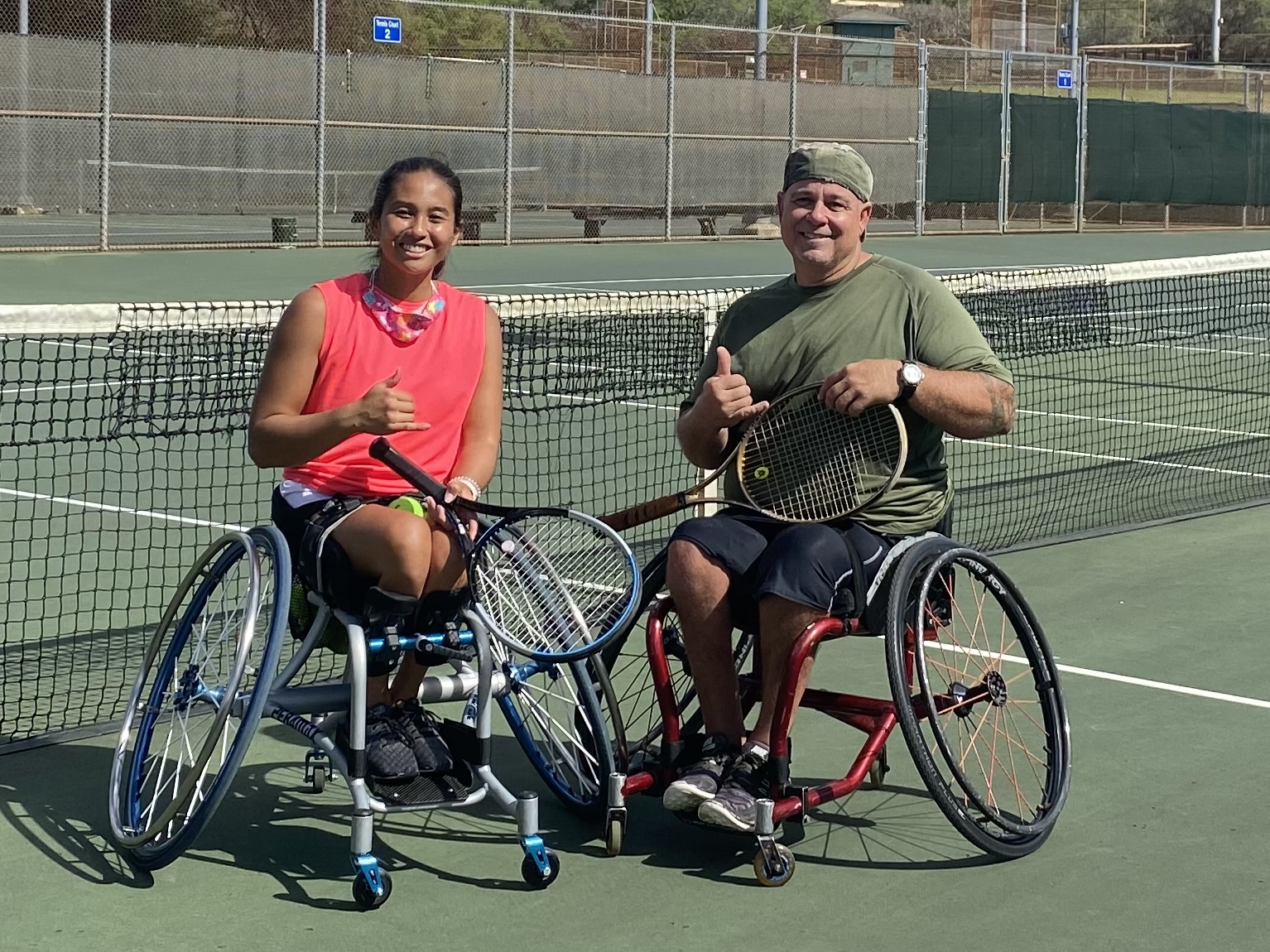 IMG_3895 Wheelchair users on the Tennis Court